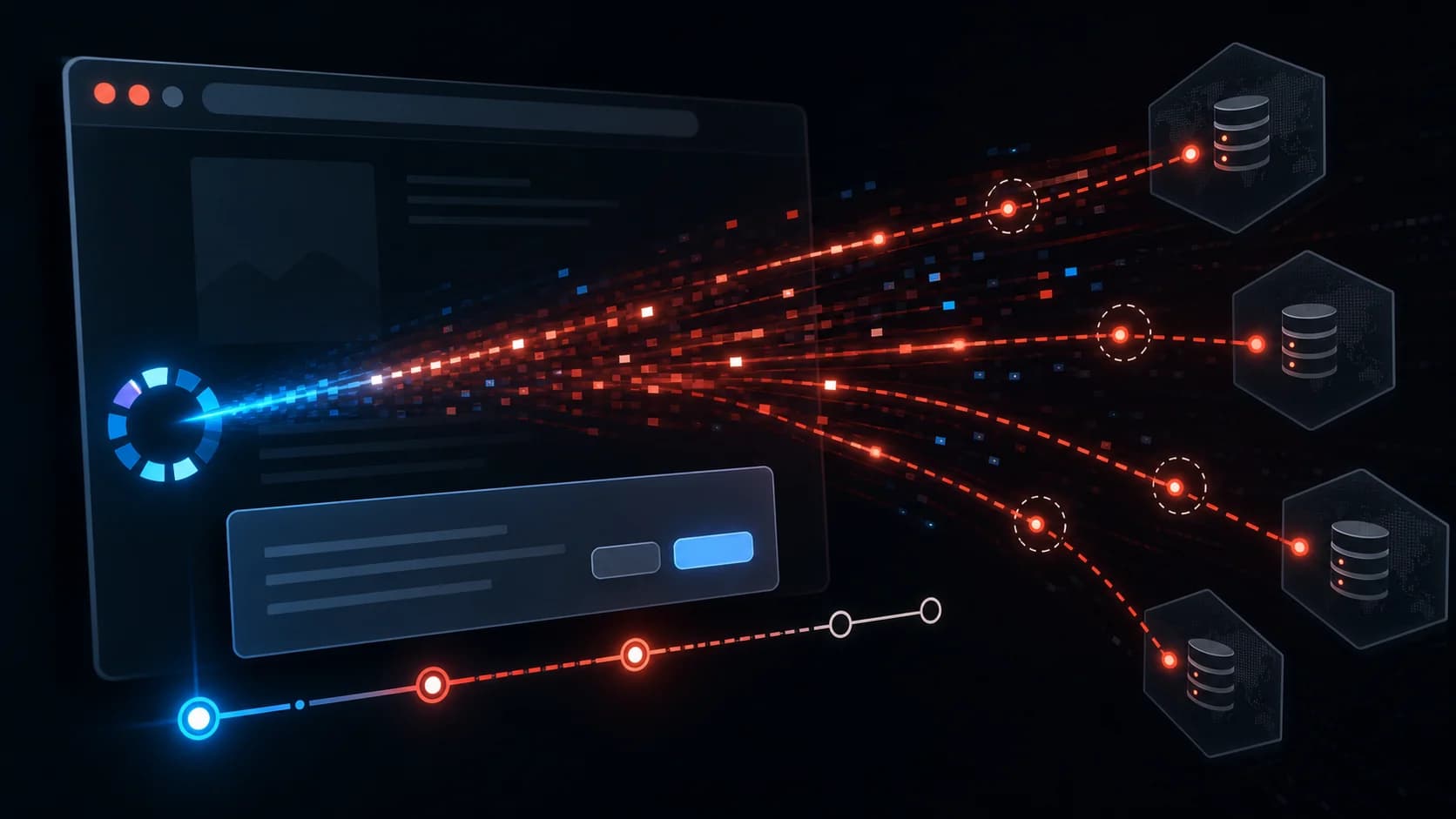 Tracker data streams leaving a website before cookie consent is given