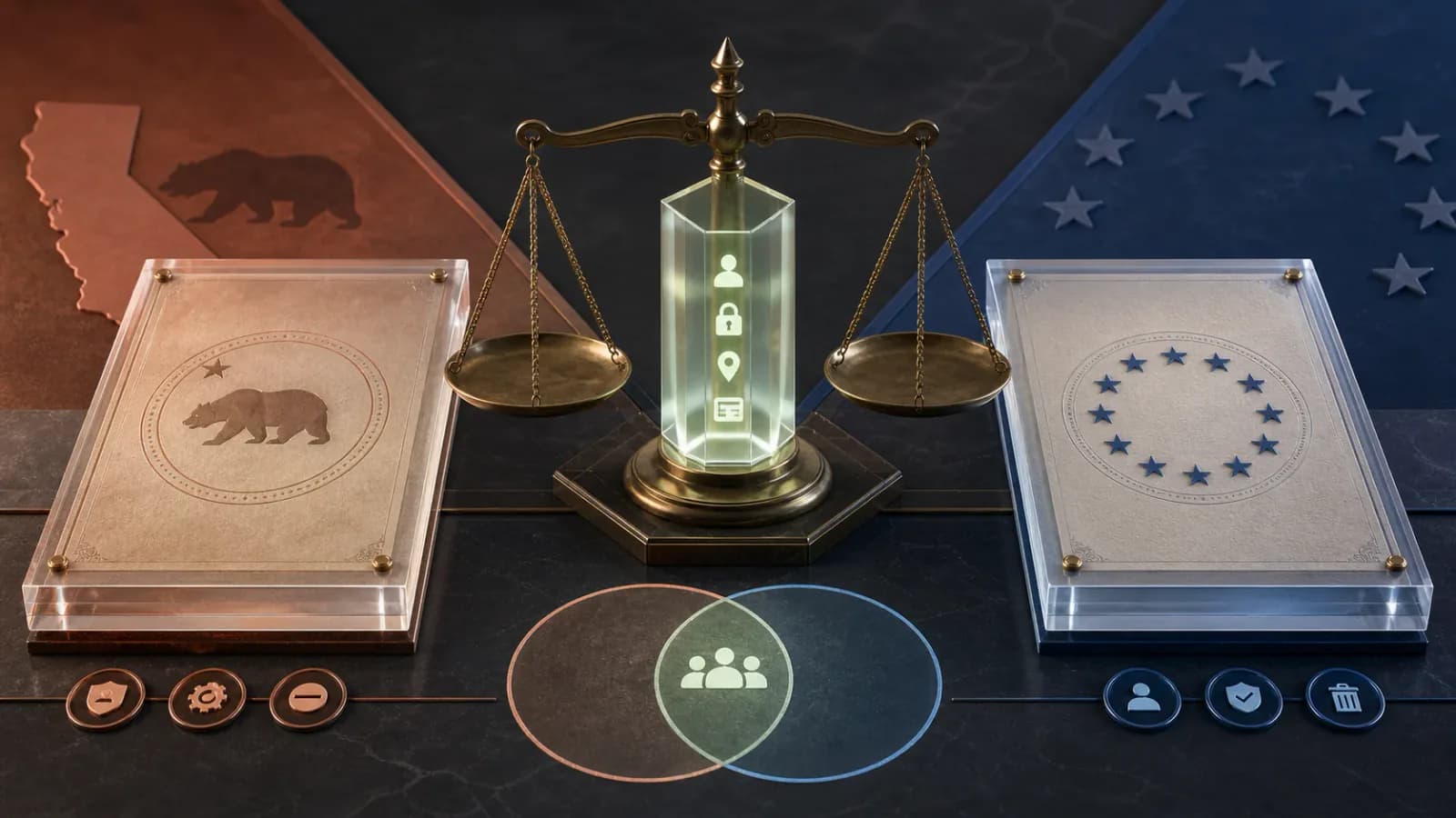California and European privacy frameworks balanced around shared consumer data rights