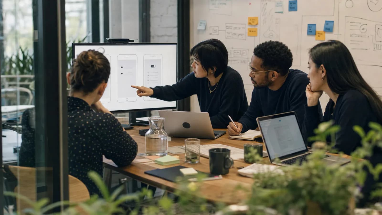 A SaaS product team reviewing privacy controls during product development