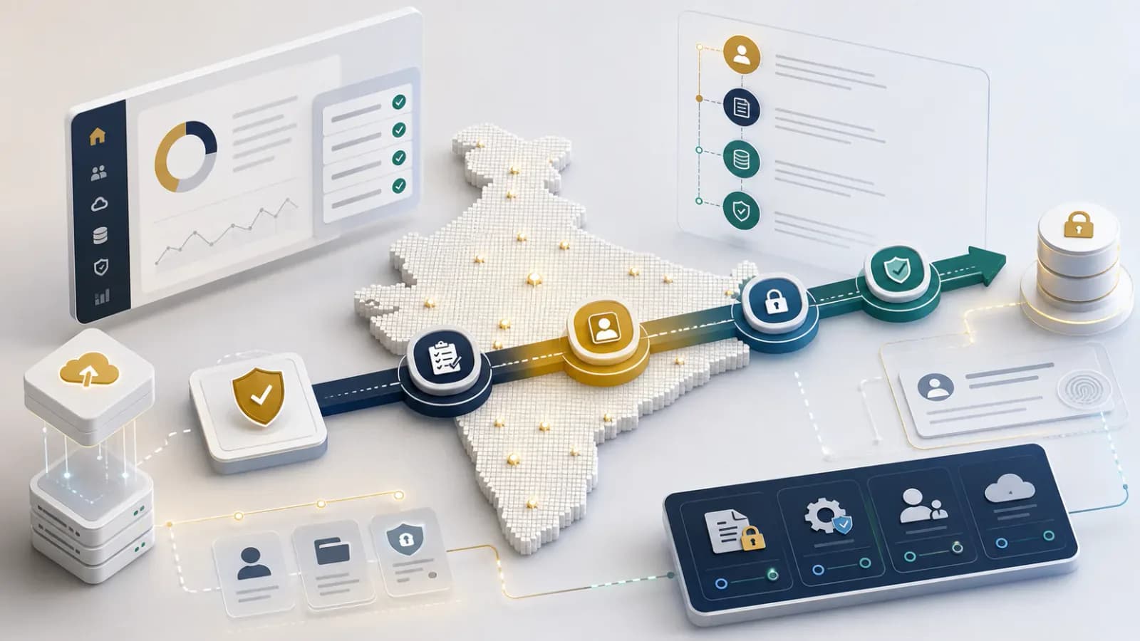 India DPDP Act SaaS compliance roadmap with consent controls and protected data nodes